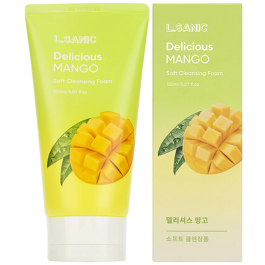 LSANIC Пенка для умывания Очищающая с экстрактом манго Delicious Mango Soft Cleansing Foam – фото 1