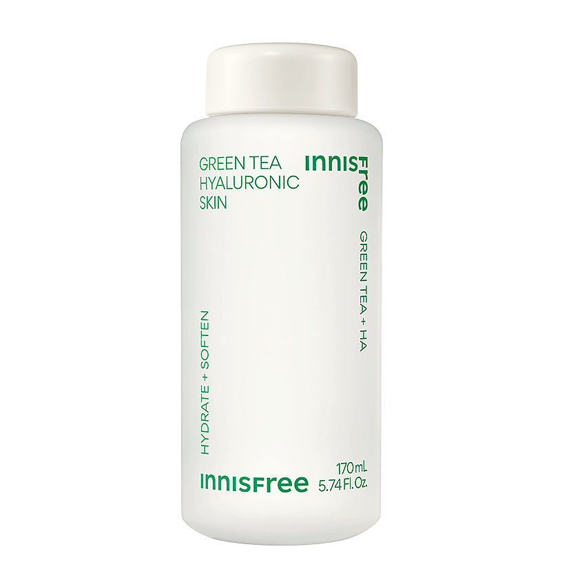 INNISFREE Увлажняющий тонер с экстрактом зеленого чая и гиалуроновой кислотой для сияния кожи Green Tea – фото 1