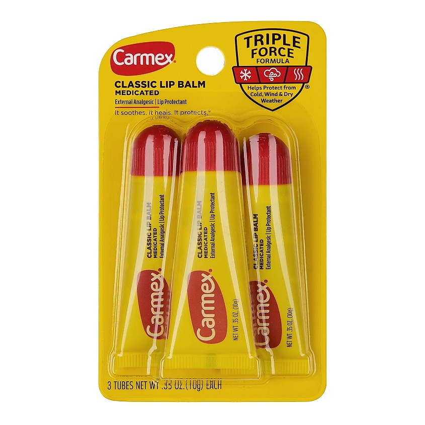 CARMEX Набор бальзамов для губ в тубе классический – фото 1