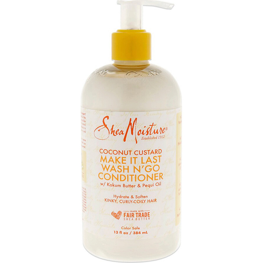 SHEA MOISTURE Кондиционер для волос с кокосом Coconut Custard Make It Last Wash N Go Conditioner – фото 2