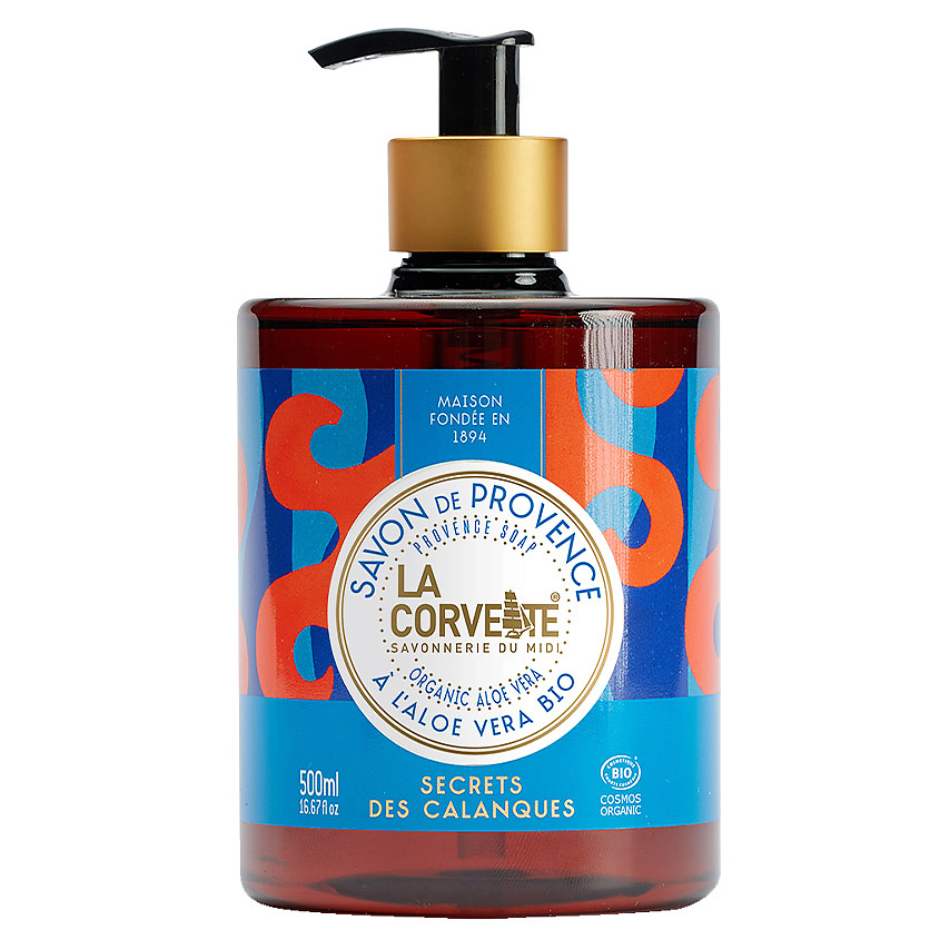 LA CORVETTE Мыло жидкое органическое Секреты Каланок Organic Aloe Vera Provence Soap – фото 1