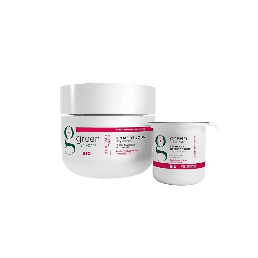 GREEN SKINCARE Дневной крем против морщин с гиалуроновой кислотой Youth+ – фото 2