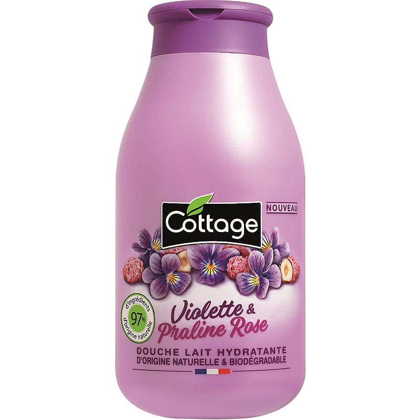 COTTAGE Молочко для душа увлажняющее Moisturizing Shower Milk – Violet & Pink Praline – фото 1