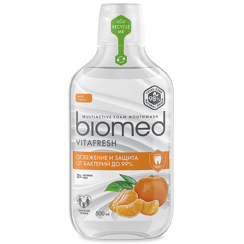 BIOMED Комплексный пенный ополаскиватель для полости рта Vitafresh – фото 1