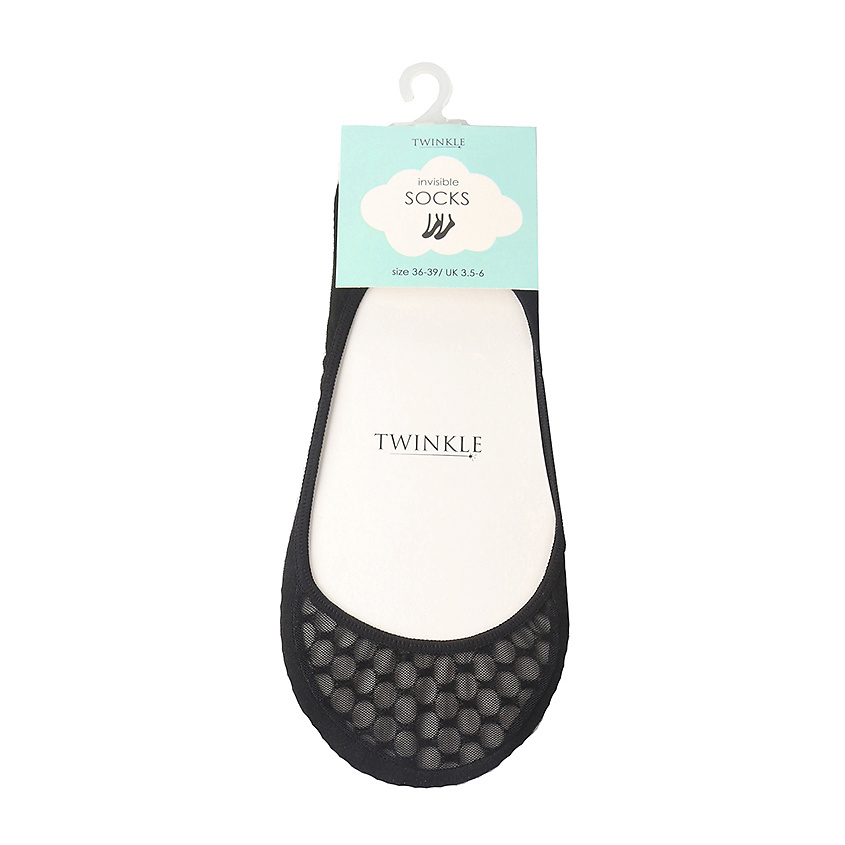 TWINKLE Кружевные следки TWINKLE, цвет: черный, форма 5 – фото 2