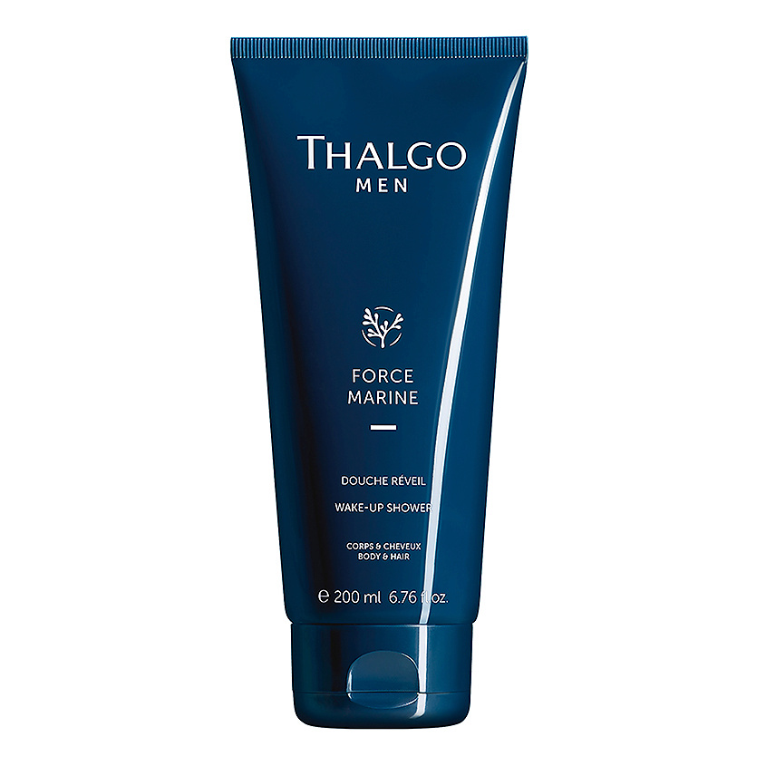 THALGO Гель для душа пробуждающий для мужчин Men Force Marine Wake-Up Shower – фото 1