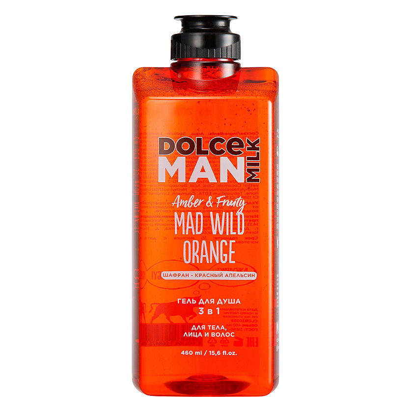 DOLCE MILK Гель для душа 3 в 1 «БЕДОВЫЙ АПЕЛЬСИН» MAN – фото 1