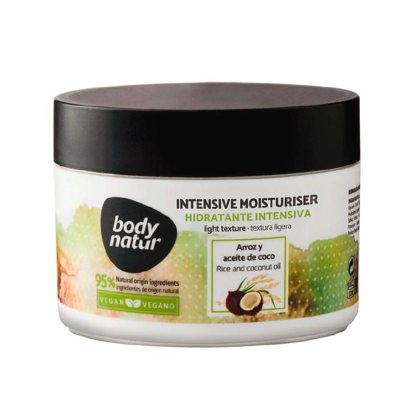 BODY NATUR Масло для тела рис и кокосовое масло Intensive Moisturiser Hidratante Intensiva – фото 1
