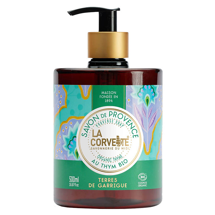 LA CORVETTE Мыло жидкое органическое Гарригские земли Organic Thyme Provence Soap – фото 1