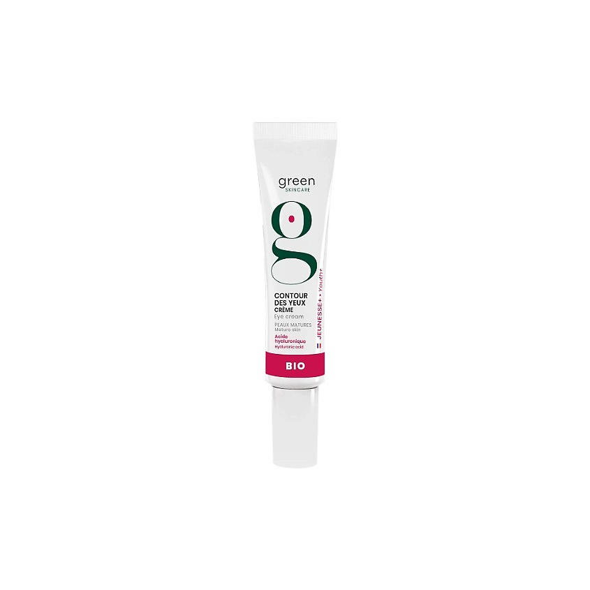 GREEN SKINCARE Крем для кожи вокруг глаз против морщин с гиалуроновой кислотой Youth+ – фото 1