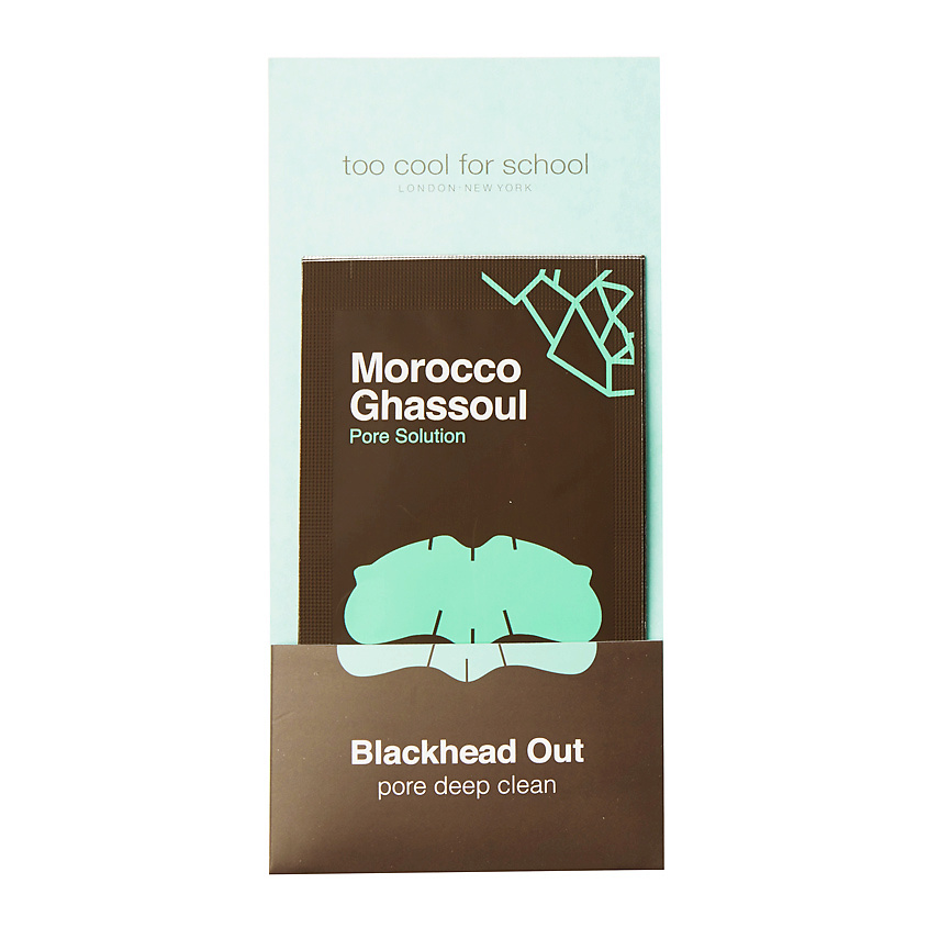 TOO COOL FOR SCHOOL Набор очищающих полосок для носа против черных точек Morocco Ghassoul – фото 1
