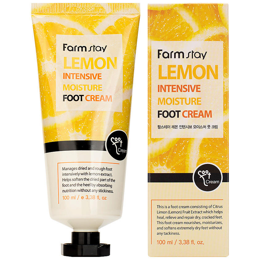 FARMSTAY Крем для ног увлажняющий с экстрактом лимона Lemon Intensive Moisture Foot Cream – фото 1