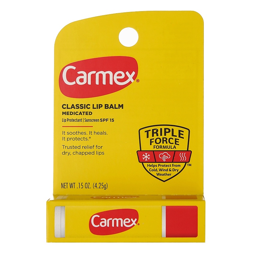 CARMEX Бальзам для губ в стике классический SPF 15 – фото 1