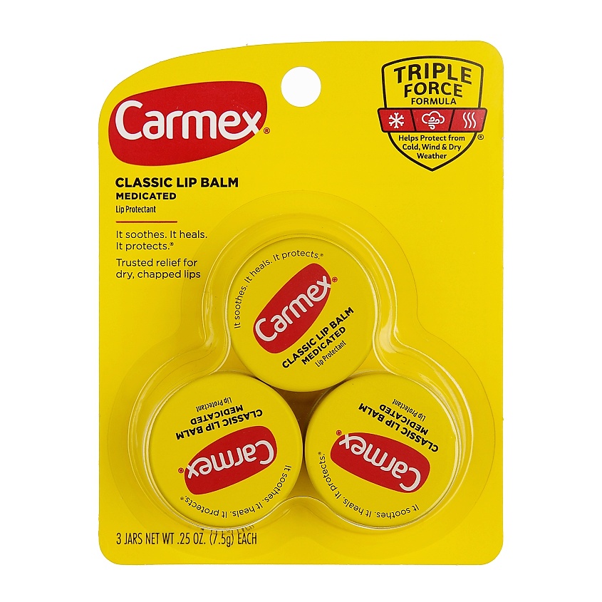 CARMEX Набор бальзамов для губ в баночке классический – фото 1