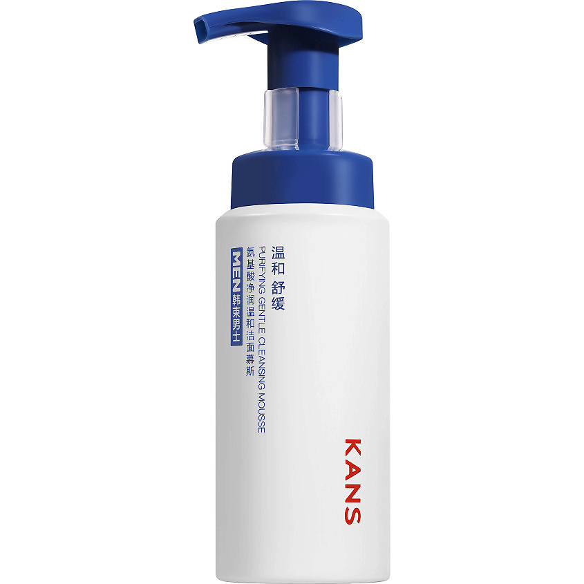 KANS Очищающая пенка-мусс для умывания для мужчин Purifying Gentle Cleansing Mousse – фото 1