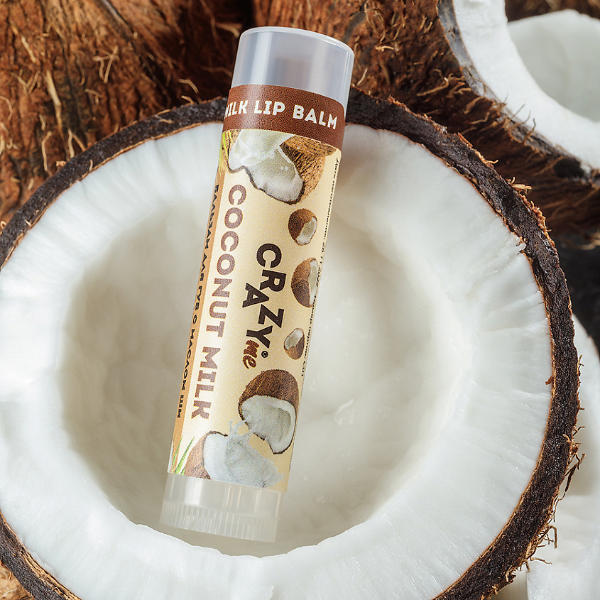 CRAZYME Бальзам для губ Coconut Milk с ароматом Кокосовое Молоко – фото 2
