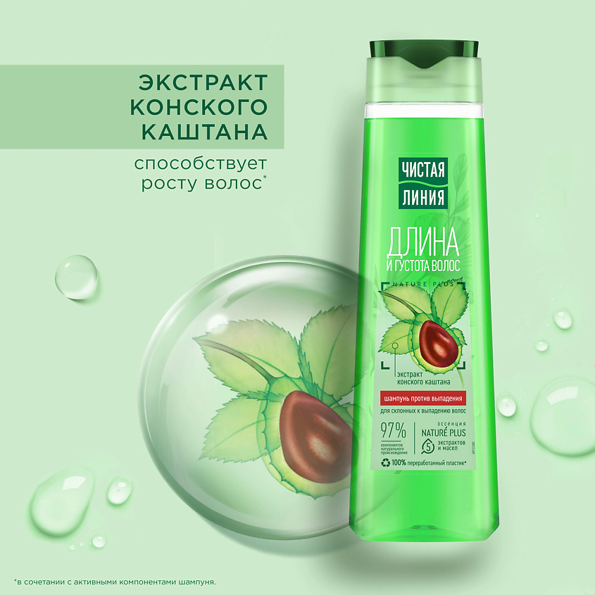 ЧИСТАЯ ЛИНИЯ Шампунь Против выпадения волос – фото 8