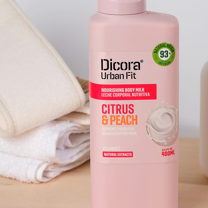 DICORA URBAN FIT Молочко для тела Цитрусы и персик – фото 2