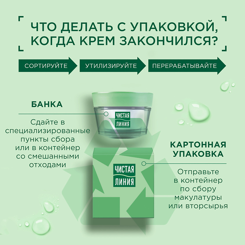 ЧИСТАЯ ЛИНИЯ ИДЕАЛЬНАЯ КОЖА Крем - Аква придающий матовость – фото 8