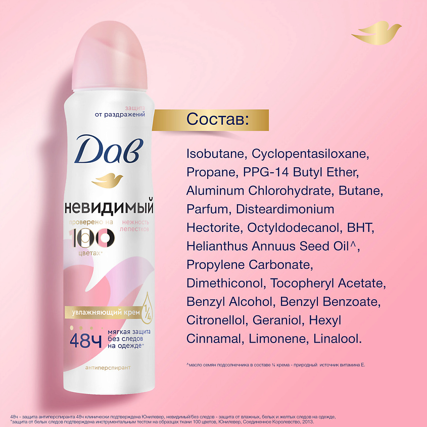 ДАВ Део-спрей  Невидимый Нежность лепестков, 150 мл – фото 11