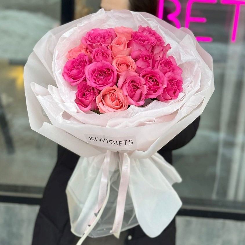 KIWIGIFTS Букет цветов живые Розы – фото 2