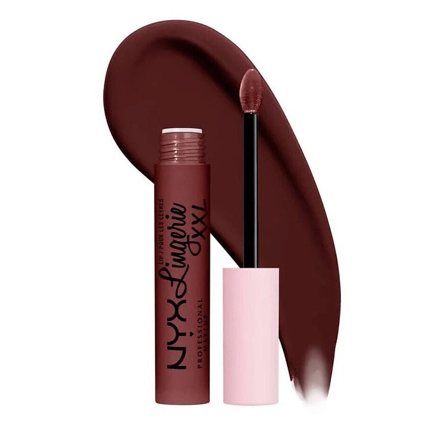 NYX PROFESSIONAL MAKEUP Жидкая матовая помада для губ Lip Lingerie XXL, 09 - Deep Mash – фото 3