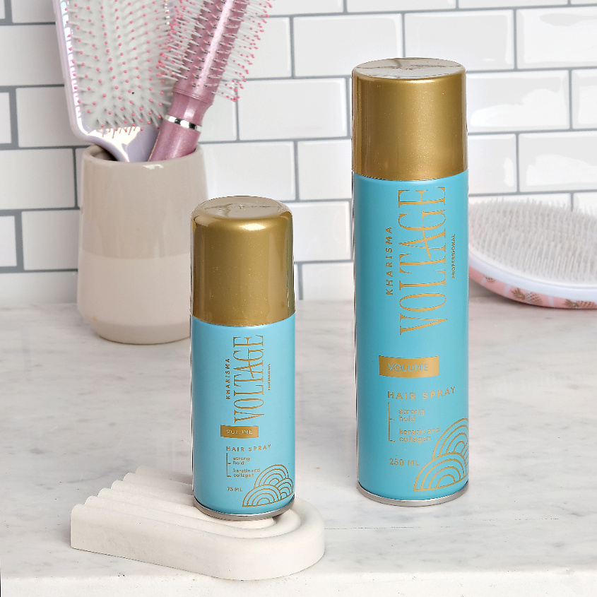 KHARISMA VOLTAGE Лак для волос PHYTO-KERATIN объем для тонких волос (с кератином и коллагеном) – фото 10
