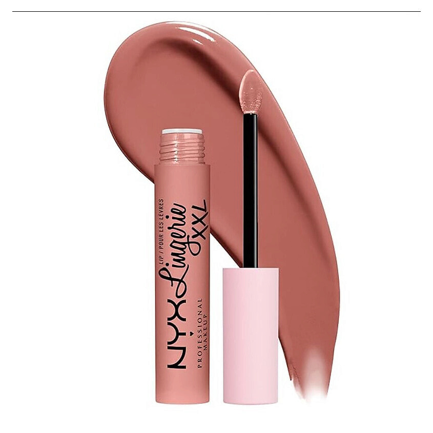 NYX PROFESSIONAL MAKEUP Жидкая матовая помада для губ Lip Lingerie XXL, 01 - Undressed – фото 3