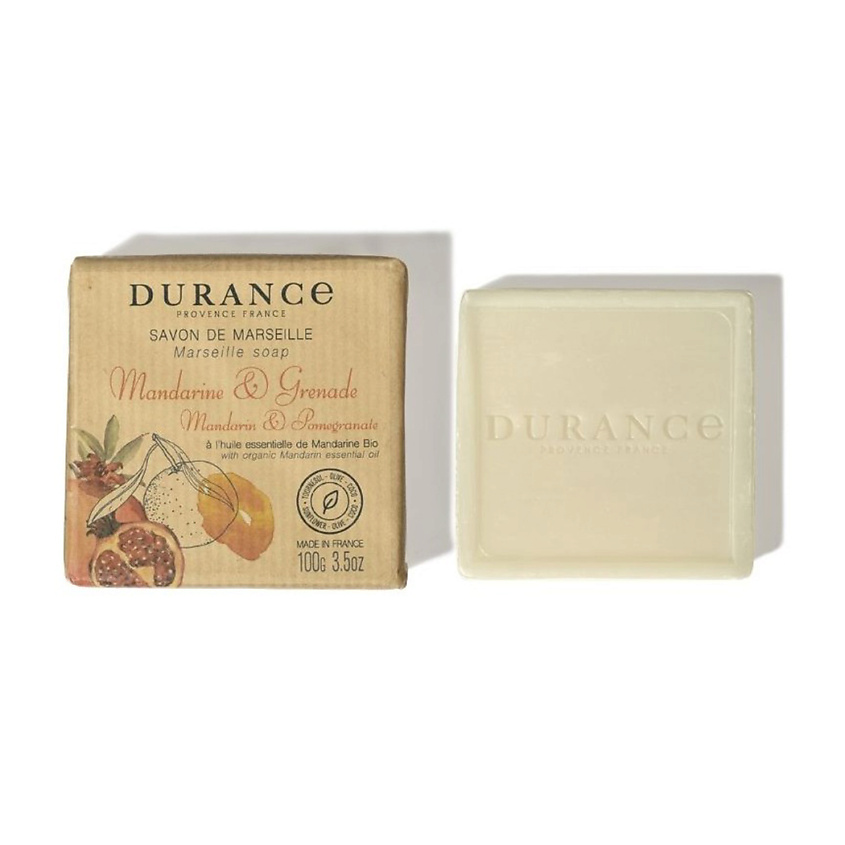 DURANCE Марсельское мыло кусковое Мандарин и гранат Mandarin & Pomegranate – фото 8