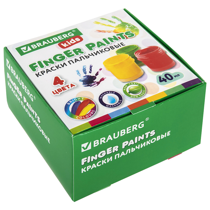 BRAUBERG Краски пальчиковые для малышей KIDS – фото 2