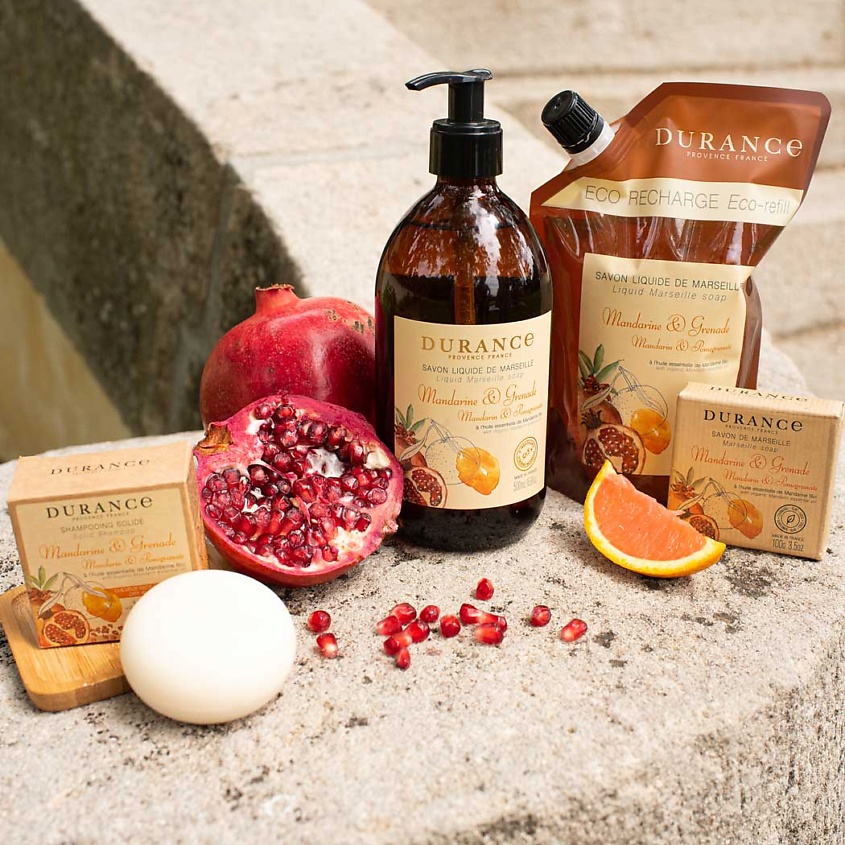 DURANCE Марсельское мыло кусковое Мандарин и гранат Mandarin & Pomegranate – фото 7