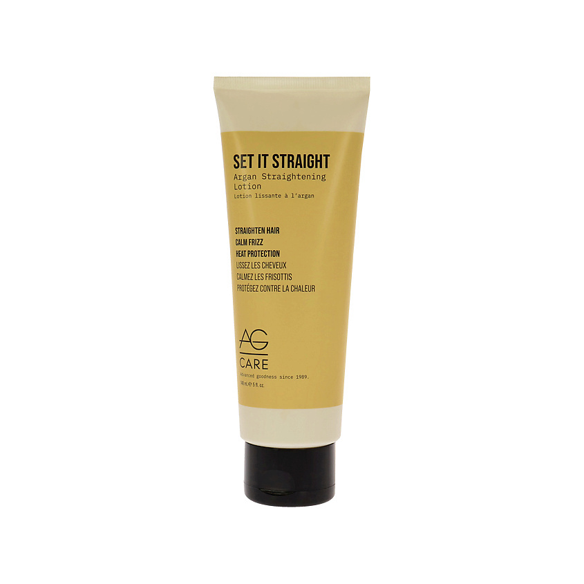 AG HAIR COSMETICS Лосьон для волос выпрямляющий Set It Straight Argan Straightening Lotion – фото 1
