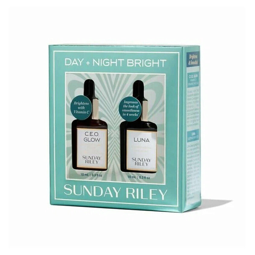 SUNDAY RILEY Набор масел для лица Day and Night Bright – фото 1