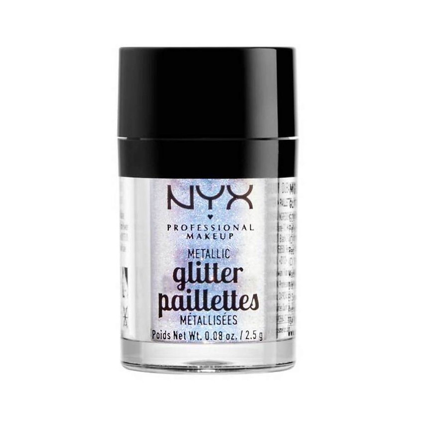 NYX PROFESSIONAL MAKEUP Рассыпчатый глиттер для лица и тела Face & Body Metallic Glitter – фото 1