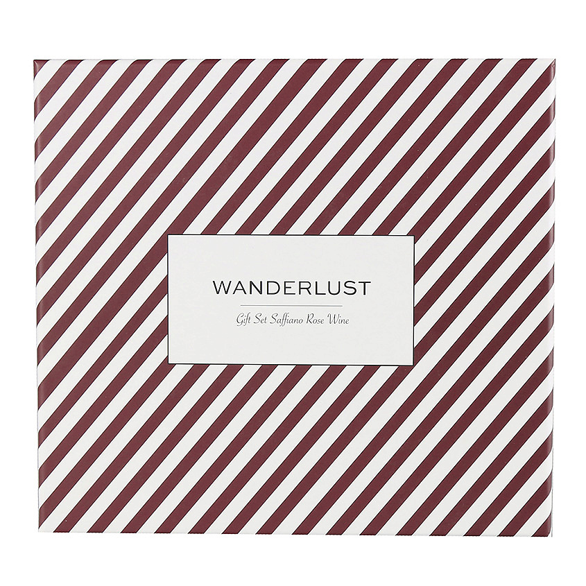 WANDERLUST Подарочный набор Saffiano Rose Wine. Комплект: кошелек + бирка на багаж. – фото 1