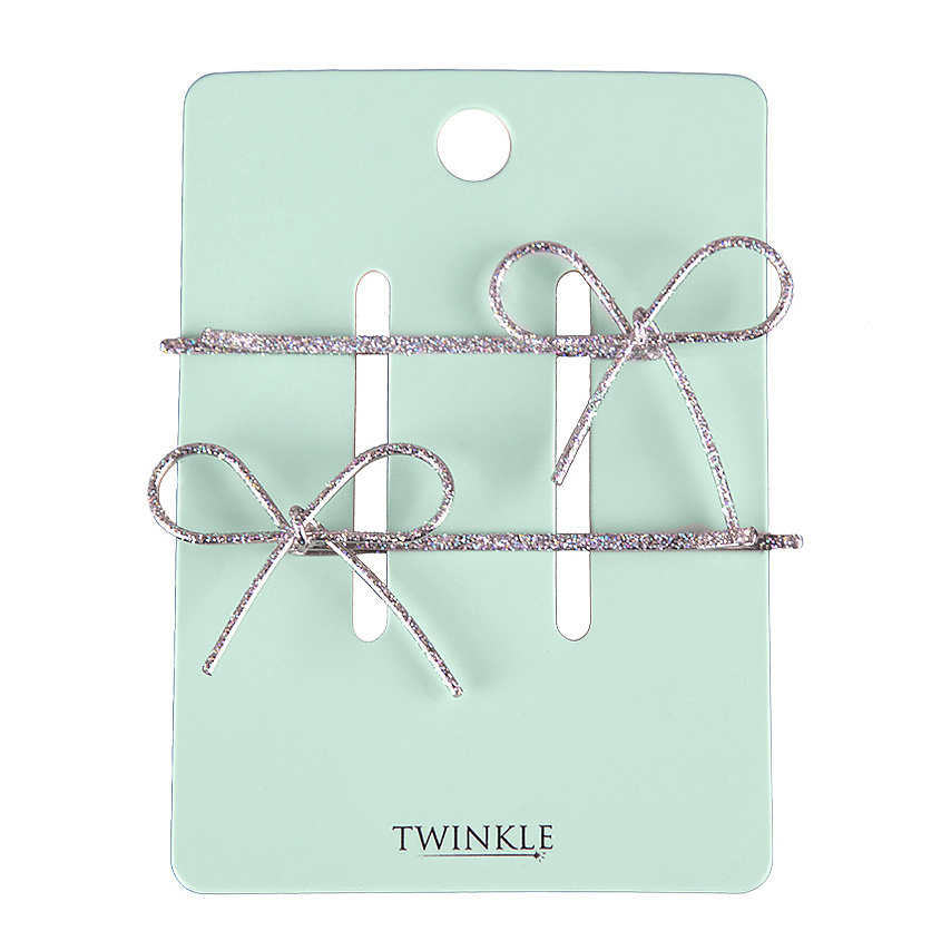 TWINKLE Набор заколок Bow Silver – фото 2