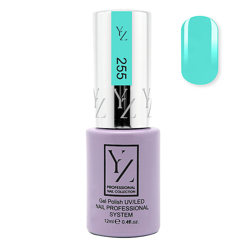 YLLOZURE Гель-лак Uv Led Yllozure Nail Professional, 255, мятный, 12 мл – фото 2