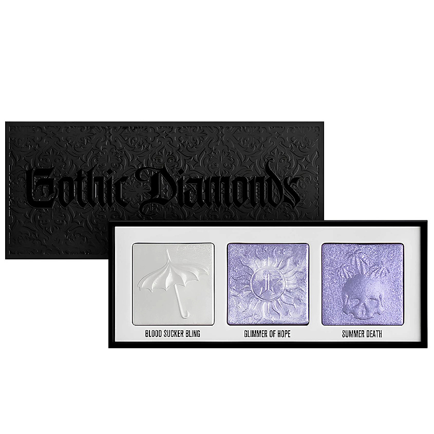 JEFFREE STAR COSMETICS Палетка хайлайтеров для лица Extreme Frost Gothic Diamonds – фото 1