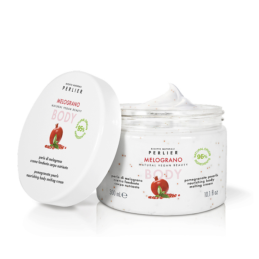 PERLIER Крем для тела тающий с гранатом Pomegranate Pearls Nourishing Body Melting Cream – фото 1