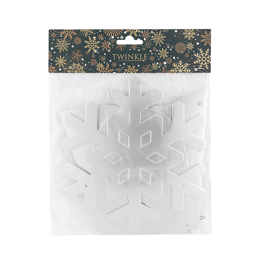 TWINKLE Гирлянда "Let It Snow" серебряная – фото 1