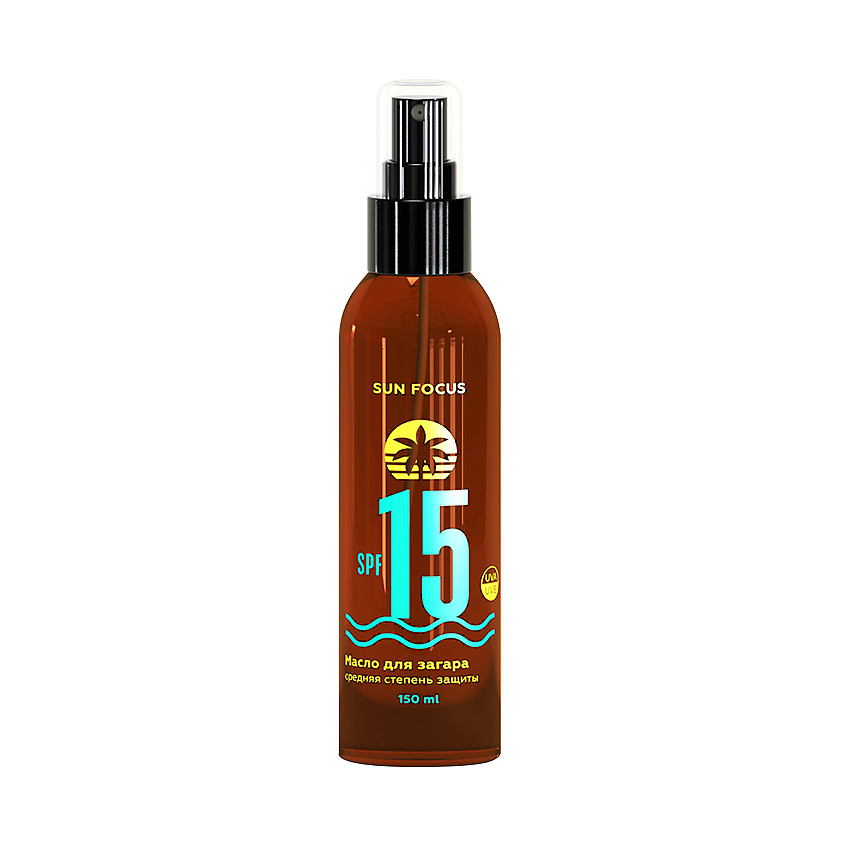SUN FOCUS Масло для загара SPF 15 – фото 2