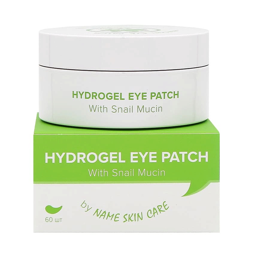 NAME SKIN CARE Гидрогелевые патчи для глаз  с улиткой Hydrogel Eye Patch With Mucin – фото 1