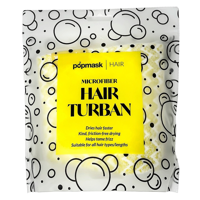 POPMASK Тюрбан для волос YELLOW – фото 1