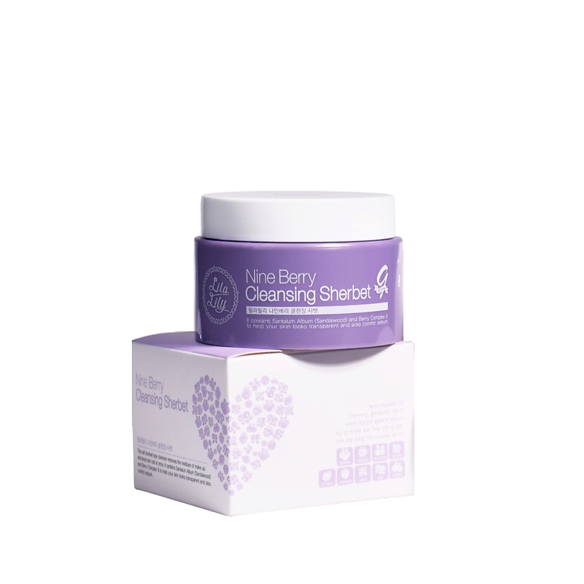 KONAD LILA LILY Cleansing Sherbet Щербет для снятия макияжа и очищения кожи лица – фото 1