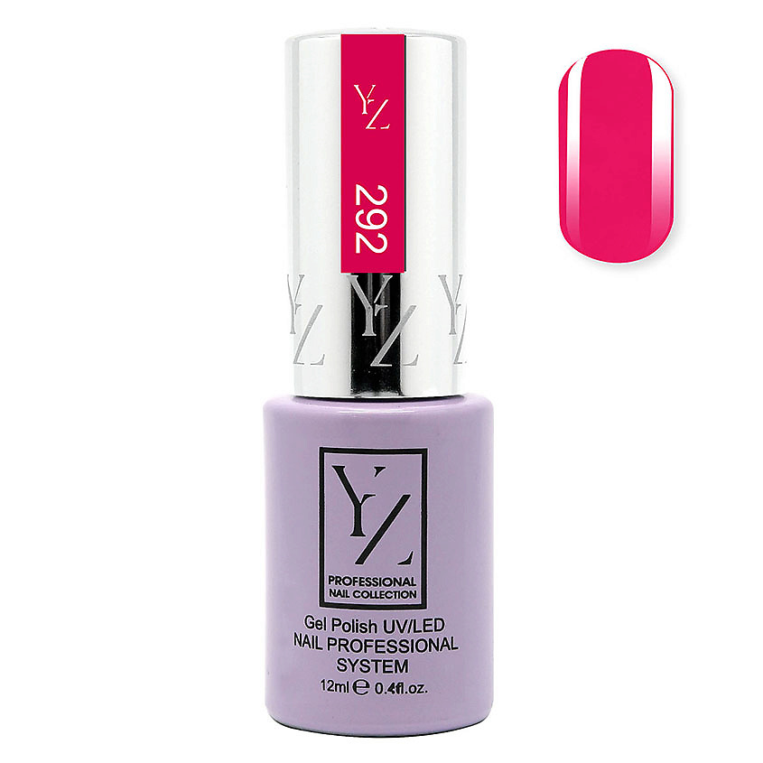 YLLOZURE Гель-лак Uv Led Yllozure Nail Professional, 292, фуксия, 12 мл – фото 2