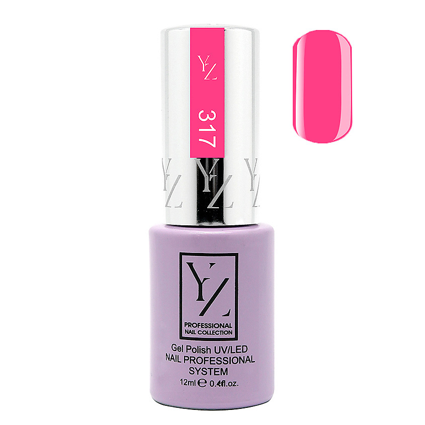 YLLOZURE Гель-лак Uv Led Yllozure Nail Professional, 317, барби, 12 мл – фото 2