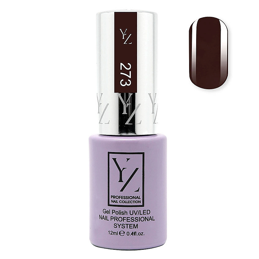YLLOZURE Гель-лак Uv Led Yllozure Nail Professional, 273, гранатовый, 12 мл – фото 2