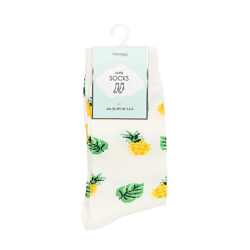 TWINKLE Носки модель Pineapple, цвет белый – фото 2