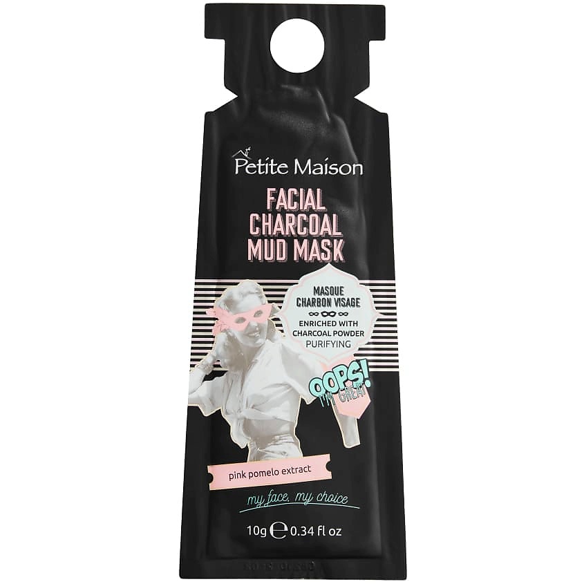 PETITE MAISON Грязевая маска для лица с древесным углем FACIAL CHARCOAL MUD MASK – фото 1
