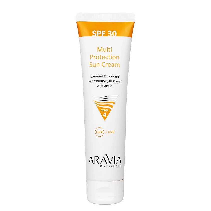 ARAVIA PROFESSIONAL Крем для лица солнцезащитный увлажняющий SPF 30 Multi Ptotection Sun Cream – фото 1